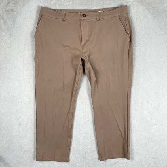 Mugsy Belmonts Pants Mens 40x25 Beige Khaki Chino Stretch‎ Office Preppy Casual - Picture 1 of 8
